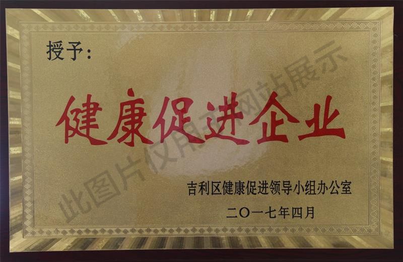 設(shè)計(jì)公司健康促進(jìn)企業(yè)獎(jiǎng)牌